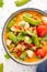 Healthy Light Soup with Beans, Peas and Curry