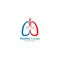 Healthy Lung Logo Template Design Vector, Emblem, Design Concept, Creative Symbol, Icon.