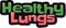 Healthy Lungs Lettering Vector Design