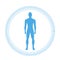 Healthy Man Body Logo Silhouette Icon