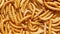 Healthy mealworms close up rotation