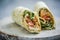 Healthy mexican wrap