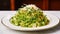 A healthy microgreens salad
