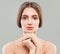 Healthy Model Woman. Spa Beauty, Facial Treatment