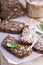 Healthy multigrain bread with oats and seeds