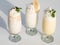 Healthy nutrition refreshment creamy milkshakes