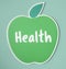 Healthy nutritious green apple icon