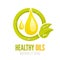 Healthy oils ecologic label design