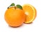 Healthy orange isolated over white