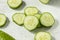 Healthy Organic Green English Cucumbers