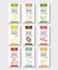 Healthy organic nuts vertical labels set. Vector packaging design.