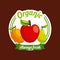 Healthy organic vegetarian foods related icons image
