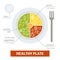 Healthy plate concept