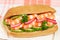 Healthy prawn sandwich