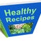 Healthy Recipes Book Shows Preparing Good Food