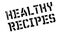 Healthy Recipes rubber stamp
