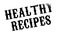 Healthy Recipes rubber stamp