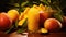 healthy ripe juice drink mango