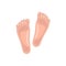 Healthy skin of feet icon