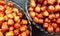 healthy soaked black grams in bowl closeup image