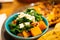 Healthy Spinach, Cheese and Squash Salad