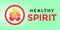 Healthy spirit illustration design. illustration of burning heart and heartbeat outline