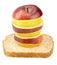 Healthy Stack Fruit Sandwich