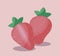 healthy strawberries fruits icons