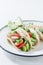 Healthy tacos as a small fresh appetizer