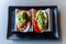 Healthy tacos served in restaurant