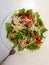 Healthy tasty salad for proper nutrition