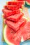 Healthy and tasty watermelon slices