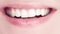 Healthy teeth, dental care and dentistry, perfect natural white toothy female smile closeup, cleaning and teeth whitening