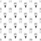 Healthy Teeth Seamless Pattern. Human Molar