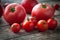 Healthy tomatoes vegetarian organic vegetable