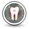 Healthy tooth round shape icon