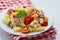 Healthy tuna and tomato pasta