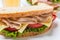 Healthy Turkey, Cheese and Vegetables Sandwich