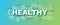 Healthy vector trendy banner