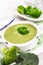 Healthy Vegan Broccoli cream soup.