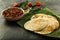 Healthy vegan diet-  dosa with kadala curry - Kerala foods