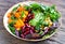 Healthy vegetarian nourishment bowl