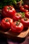 Healthy vegetarian ripe vegetable tomatoes kitchen red food farm organic