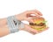 Healthy weight loss diet concept Burger cheeseburger