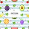 Healty food seamless pattern background
