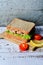 Healty Tuna wholegrain bread sandwich