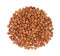 Heap of Black Chickpeas or Kala Chana on White Background