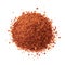 Heap of coarsely ground paprika