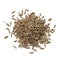 Heap of dried cumin seeds