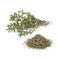 Heap of dried Thyme and fresh thyme twigs